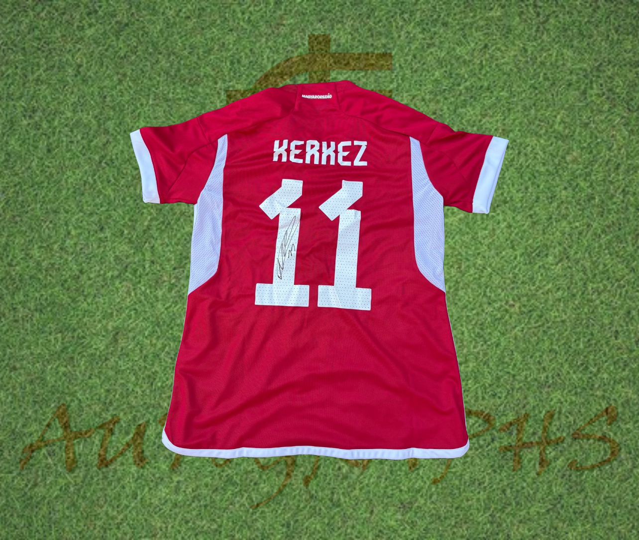 Milos Kerkez Signed Hungary 2022/23 Football Shirt