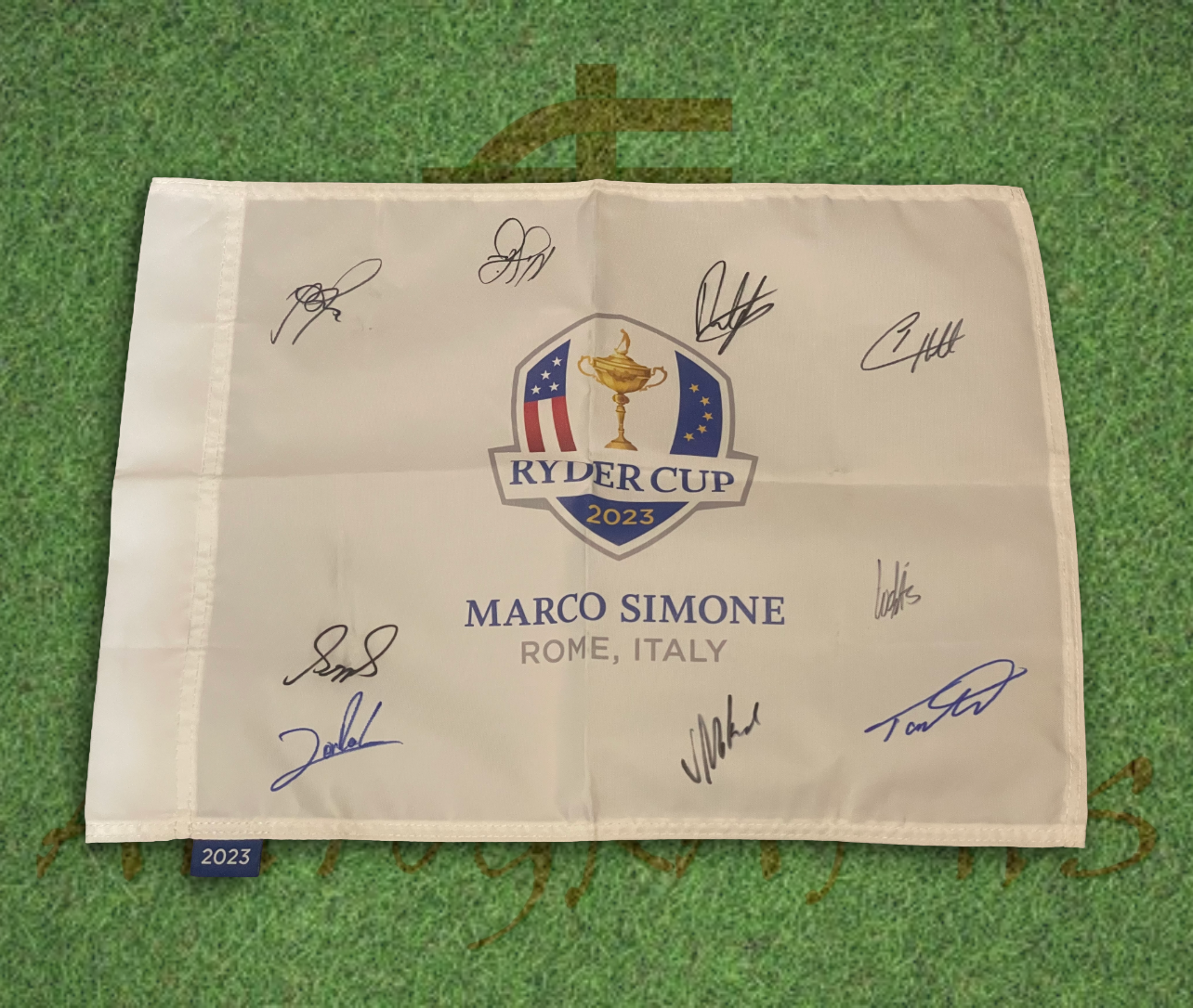 2023 Ryder Cup Signed Team Europe Flag