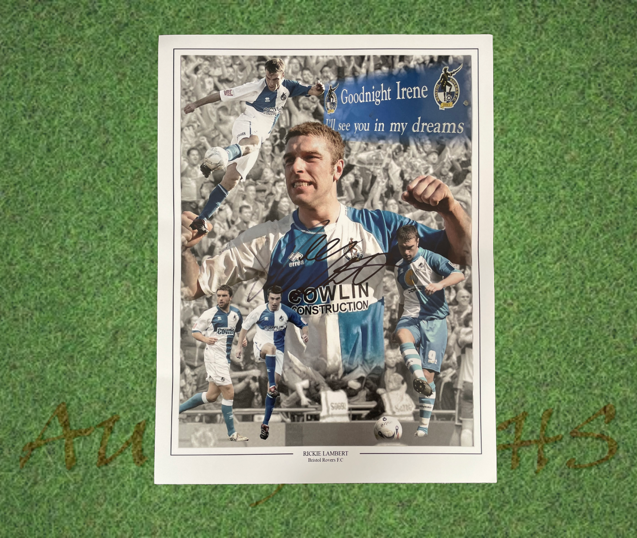 Rickie Lambert Signed 16x12 Bristol Rovers Football Club Photo