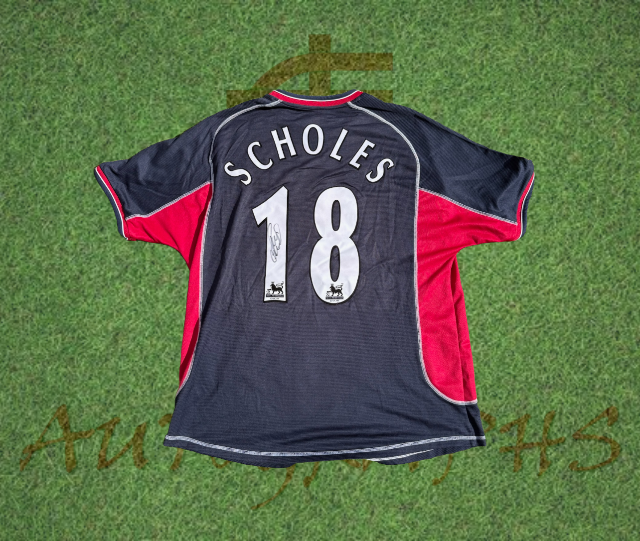 Paul Scholes Signed Manchester United Football Club 2000/01 Third Shirt