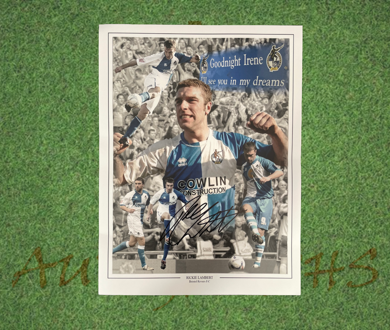 Rickie Lambert Signed 16x12 Bristol Rovers Football Club Photo