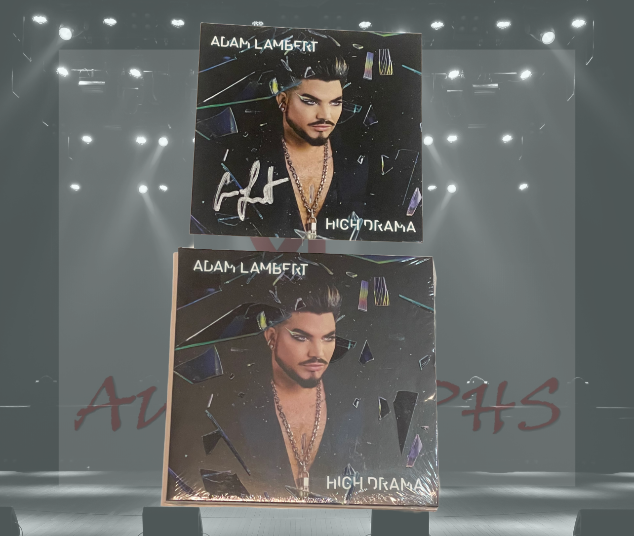 Adam Lambert Signed High Drama CD-Signed CD-ZCL Autographs-ZCL Autographs