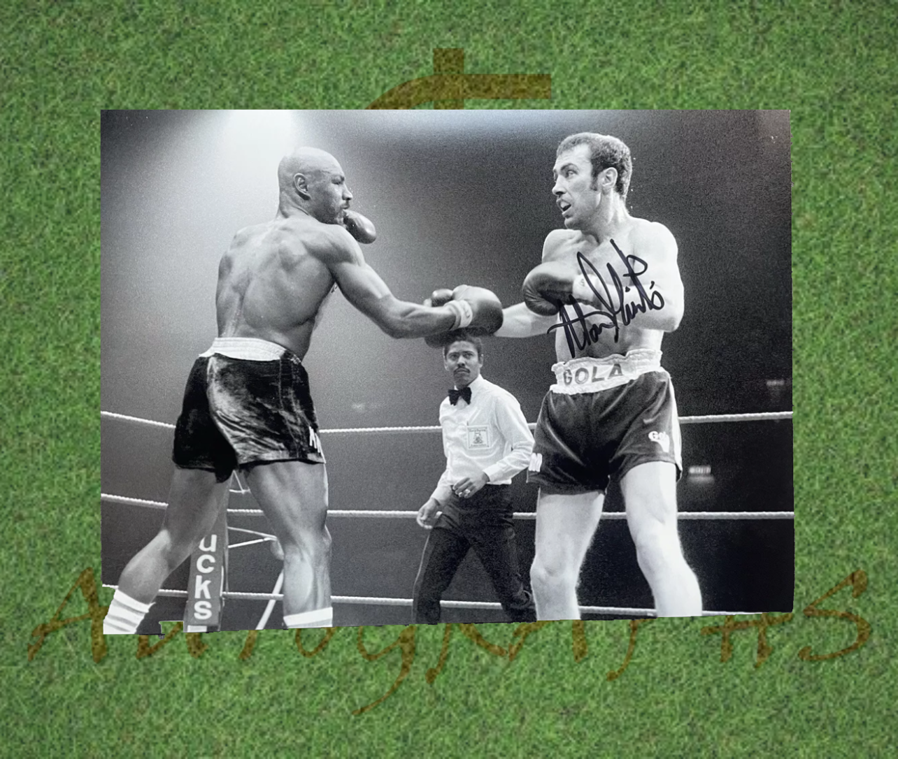 Alan Boom Boom Minter Signed Boxing 16x12 Photo-Signed Photo-ZCL Autographs-ZCL Autographs