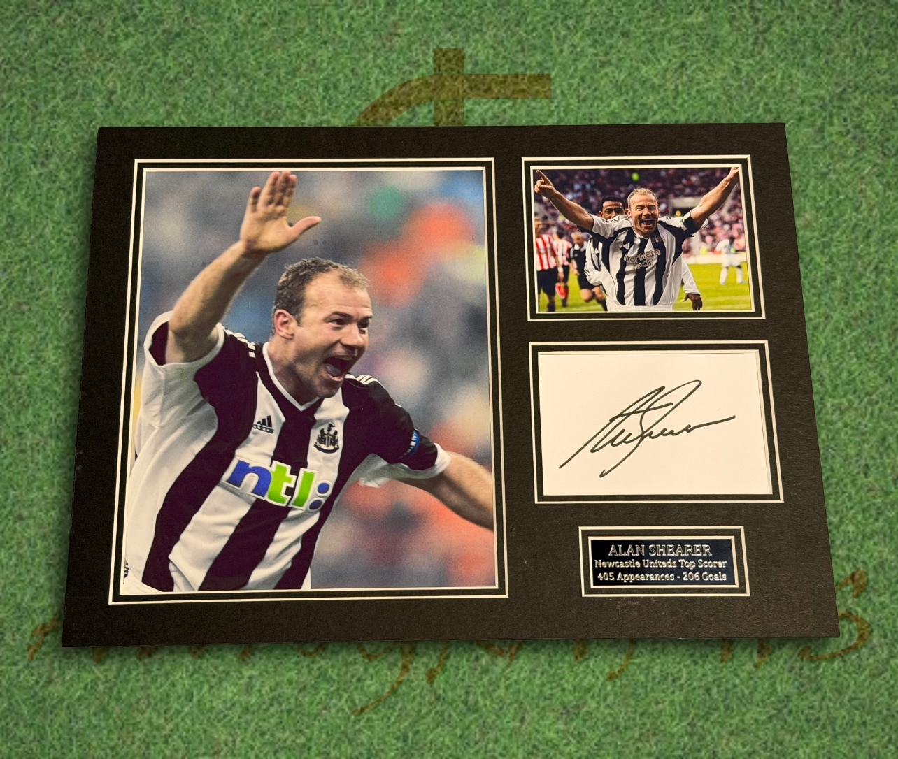 RARE PHOTOGRAPHIE SIGNÉE Alan Smith Newcastle United + AUTOGRAPHE COA