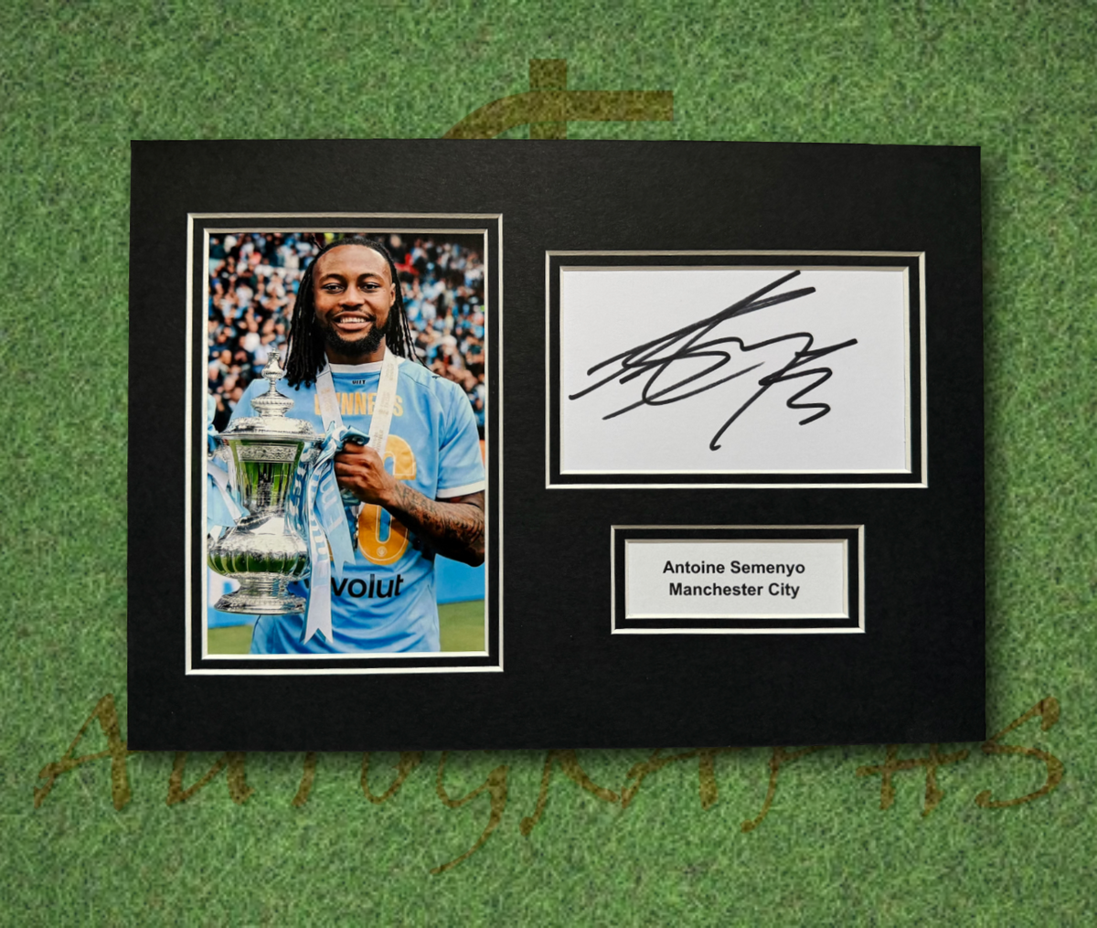 Antoine Semenyo Manchester City Signed Presentation Mount Display-ZCL Autographs