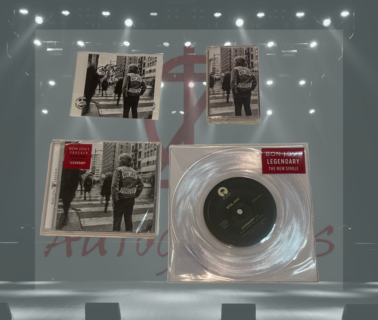 Jon Bon Jovi Signed Forever CD/Vinyl
