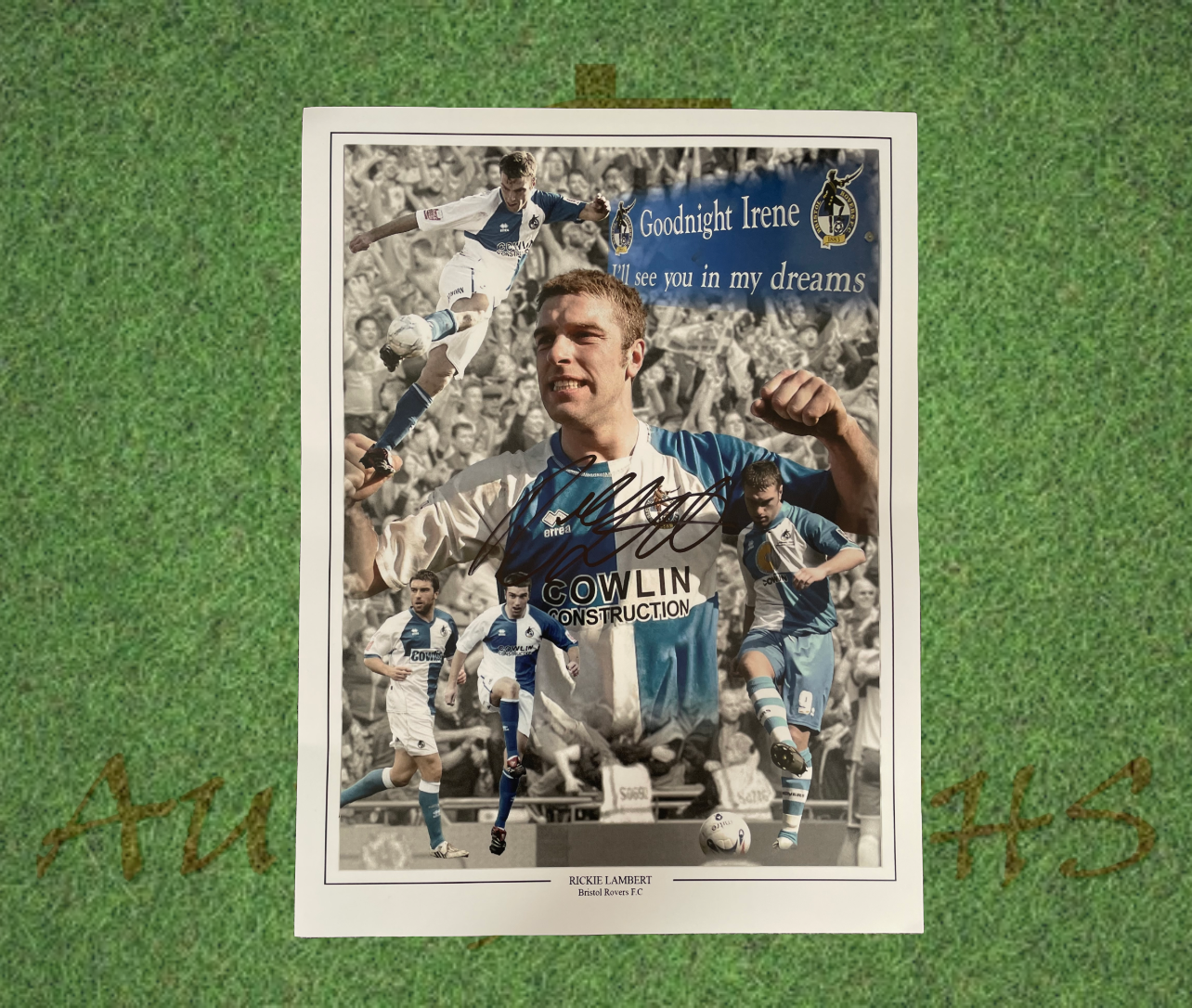Rickie Lambert Signed 16x12 Bristol Rovers Football Club Photo