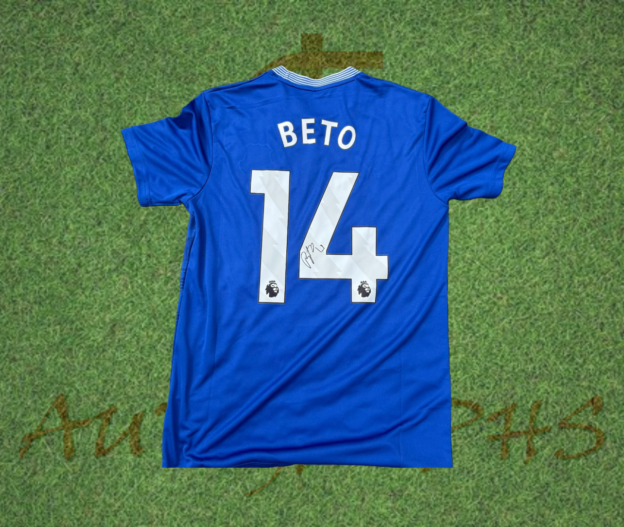 Beto Signed Everton Home Shirt 2024/25 Last Game at Goodison Park-Signed Shirt-ZCL Autographs-ZCL Autographs