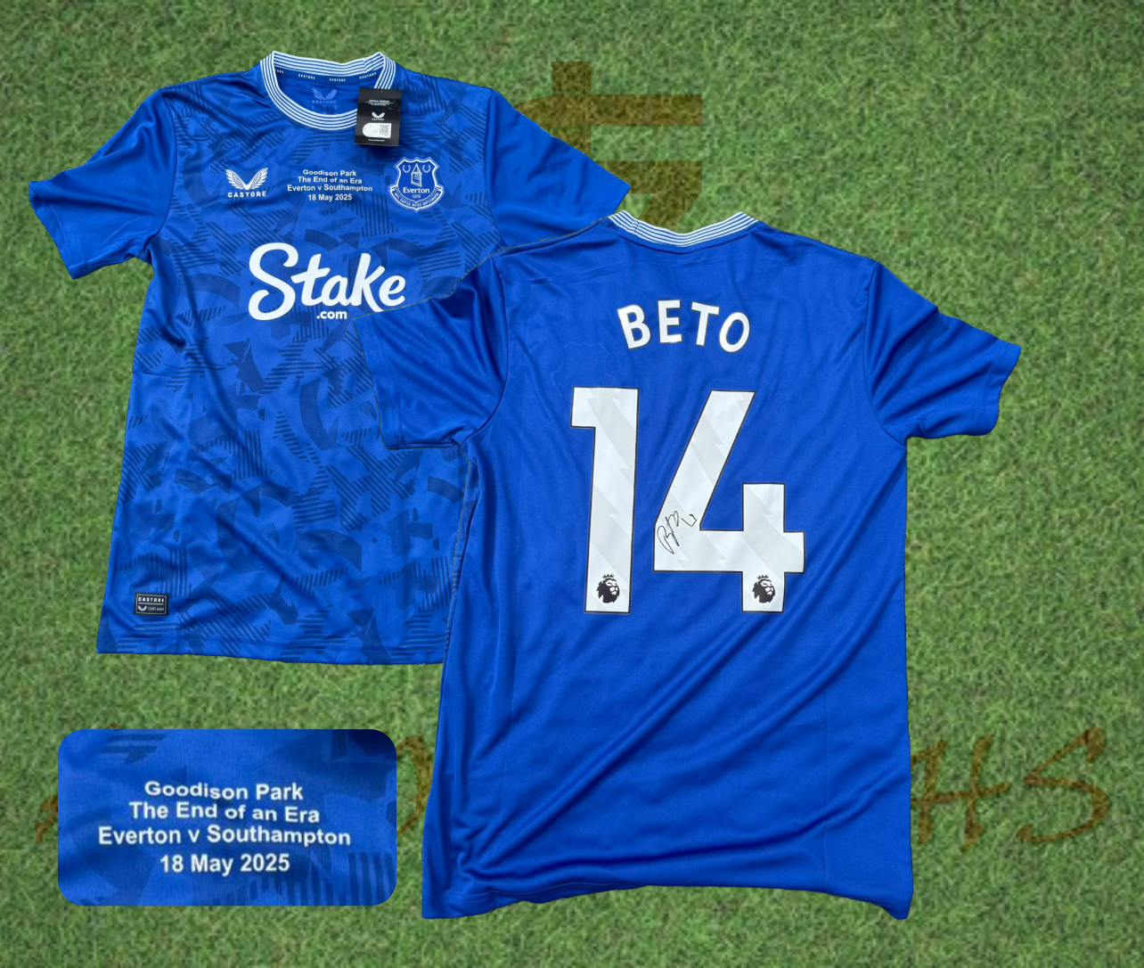 Beto Signed Everton Home Shirt 2024/25 Last Game at Goodison Park-Signed Shirt-ZCL Autographs-ZCL Autographs