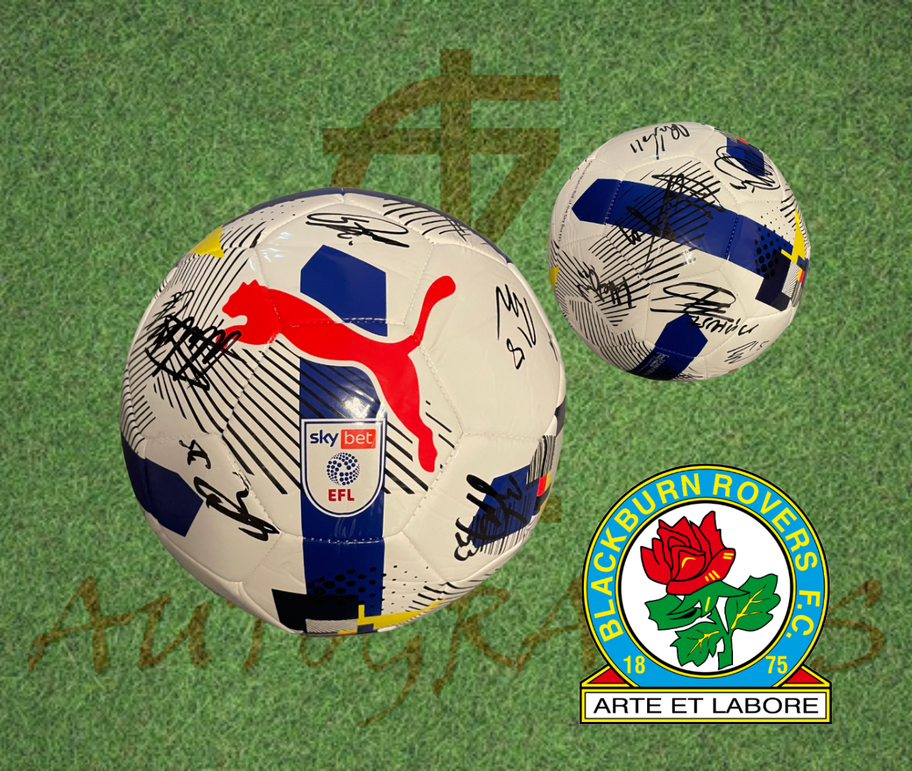 Blackburn Rovers Football Club 2025/26 Signed EFL Replica Football 2