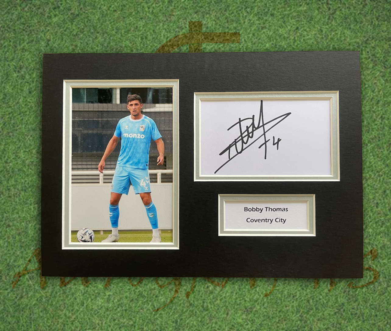 Bobby Thomas Coventry City Signed Presentation Mount Display-Signed Presentation Display-ZCL Autographs-ZCL Autographs