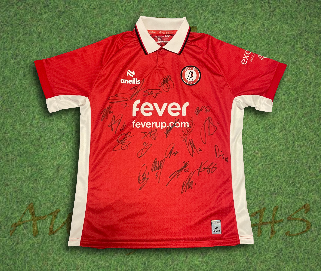 Bristol City squad signed 2025/26 Home Shirt-Signed Shirt-ZCL Autographs