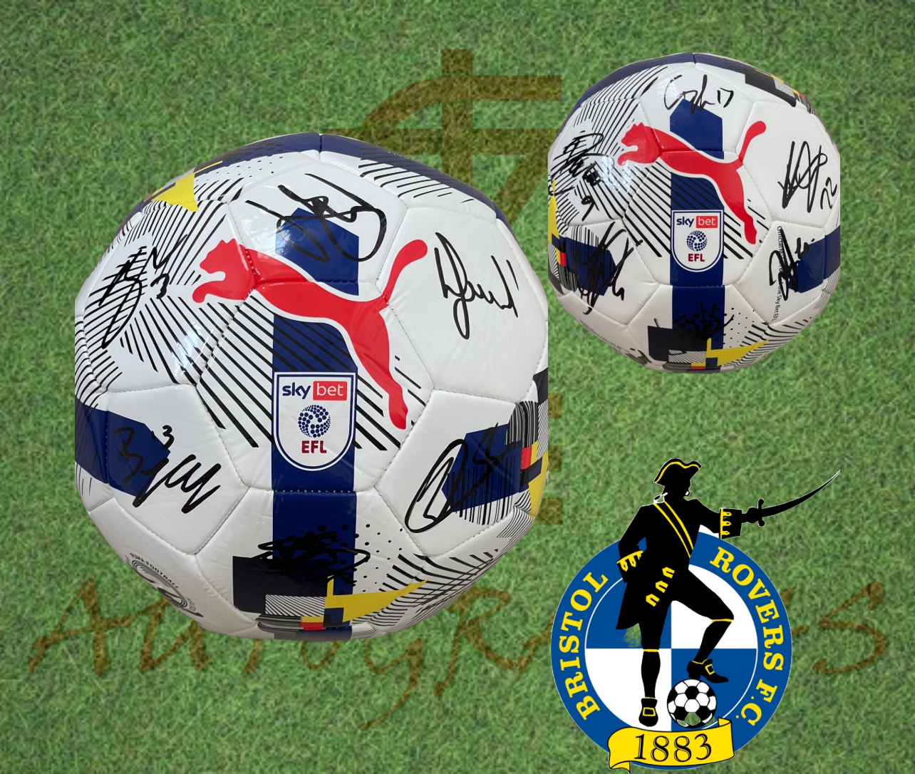 Bristol Rovers Signed Replica EFL Football 2025/26-ZCL Autographs