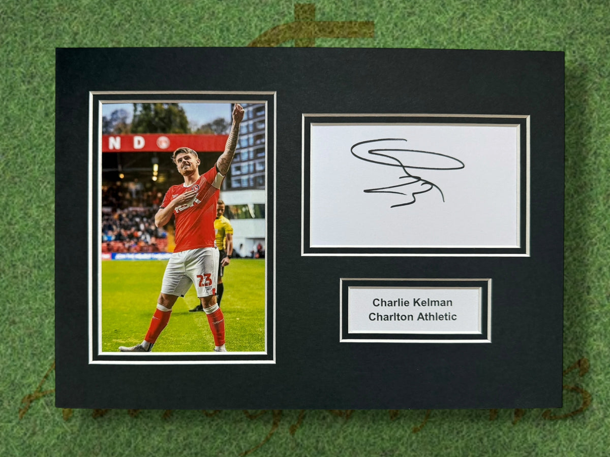 Charlie Kelman Charlton Athletic Signed Presentation Mount Display-ZCL Autographs