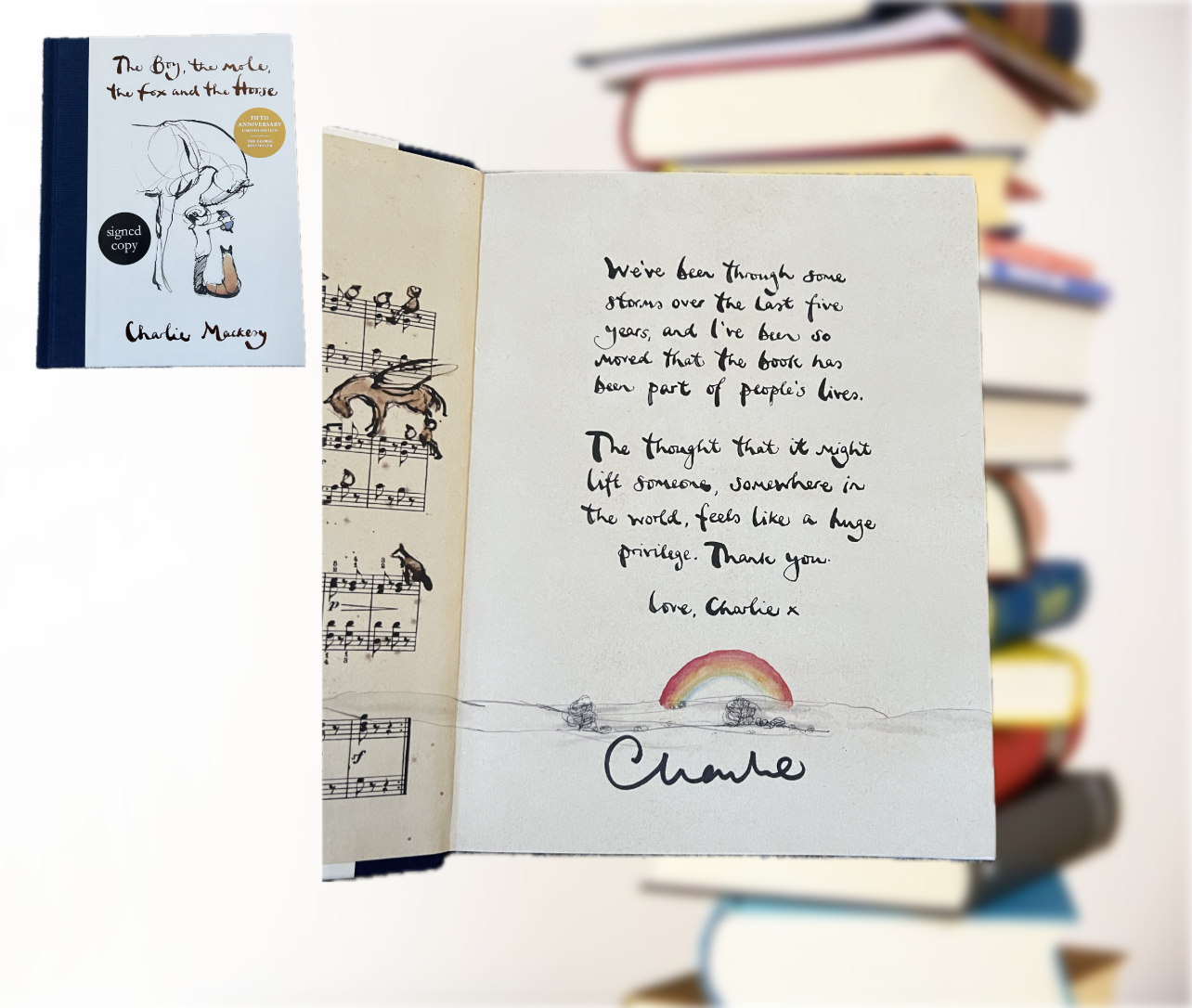 Charlie Mackesy “The Boy, the Mole, the Fox and the Horse” Signed Hardback Book-Signed Book-ZCL Autographs-ZCL Autographs
