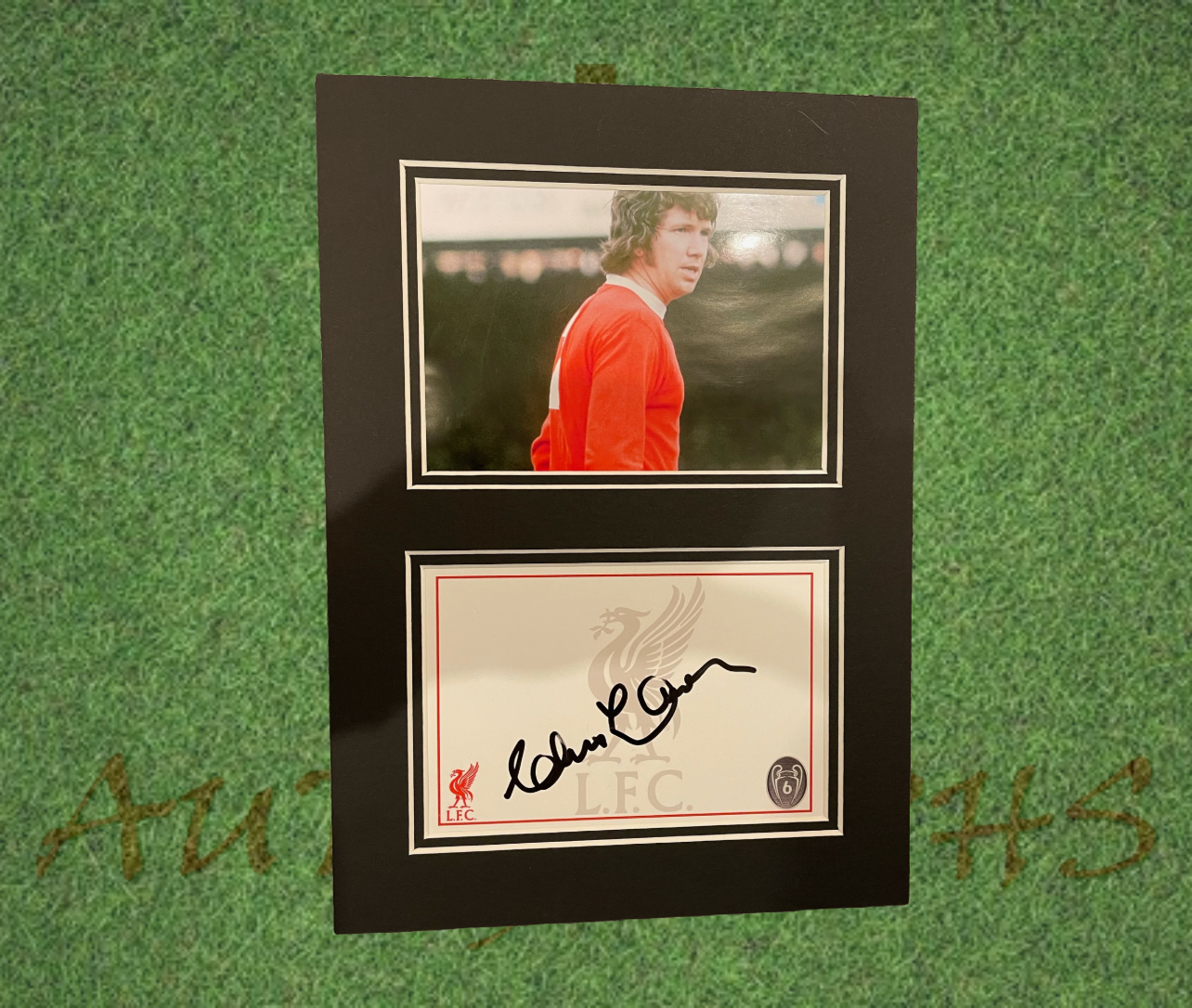 Chris Lawler Signed Liverpool Football Club Presentation Mount Display-Signed Presentation Display-ZCL Autographs-ZCL Autographs