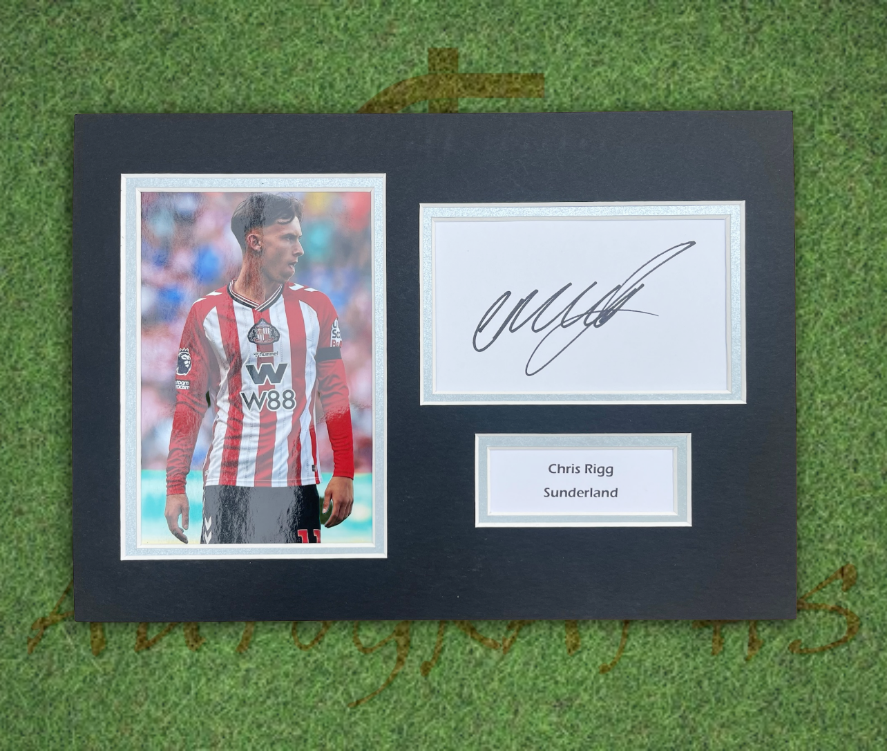 Wilson Isidor Sunderland AFC Football Club Signed Presentation Mount Displaying-Signed Presentation Display-ZCL Autographs-ZCL Autographs