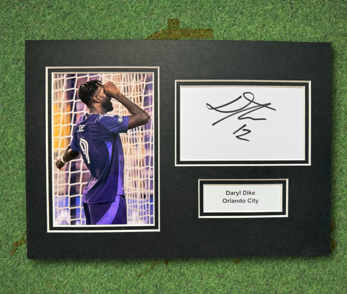 Daryl Dike Orlando City Signed Presentation Mount Display-ZCL Autographs