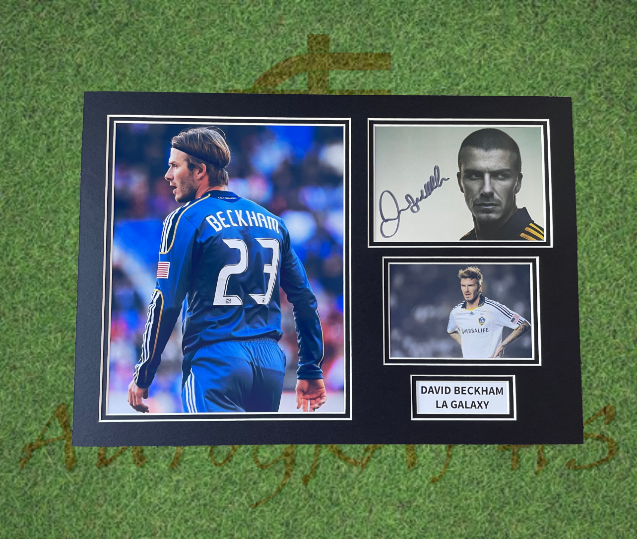 David Beckham Signed LA Galaxy Display Mount-Signed Presentation Display-ZCL Autographs-ZCL Autographs