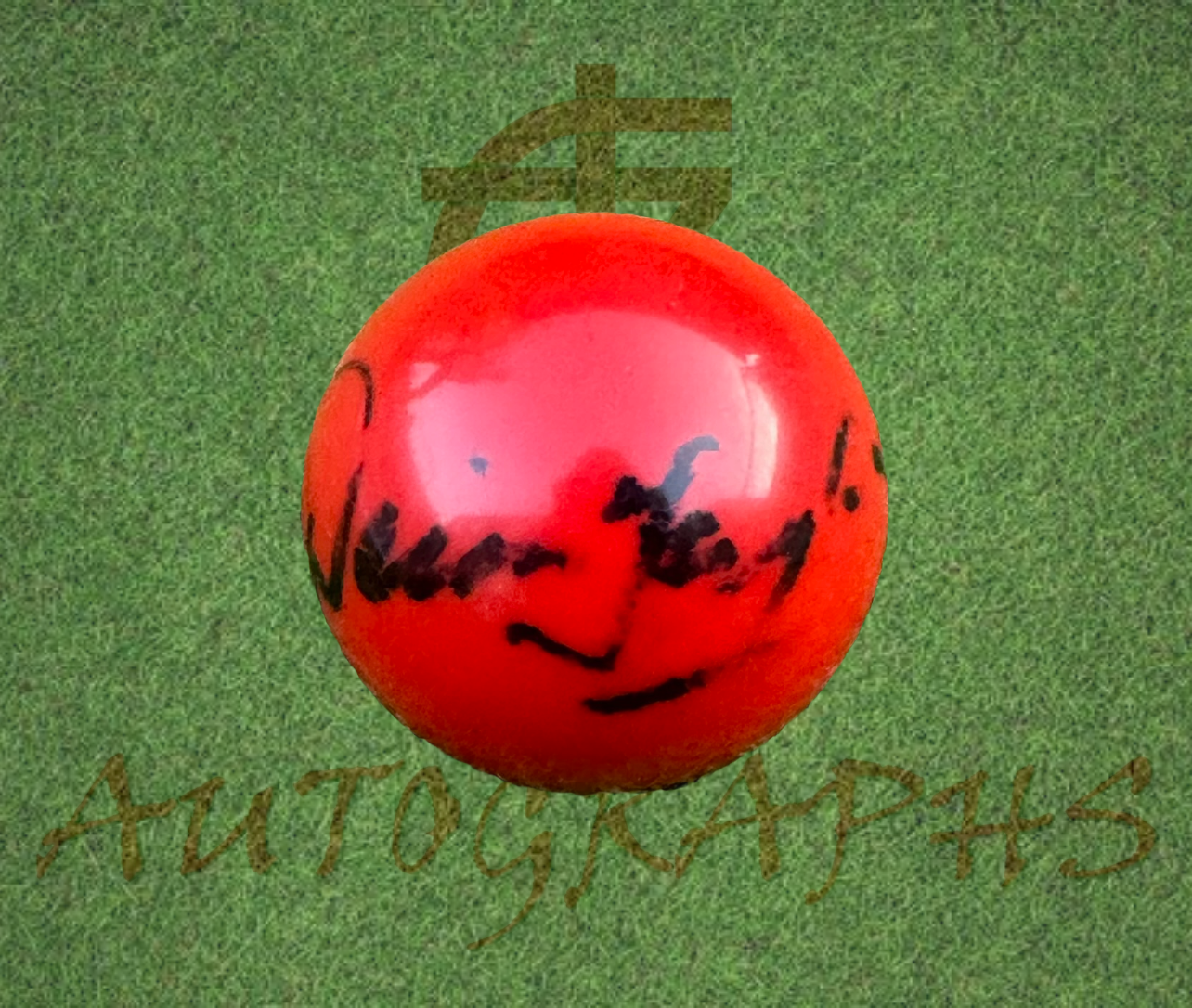 Dennis Taylor Signed Snooker Ball-Signed Snooker Ball-ZCL Autographs-ZCL Autographs