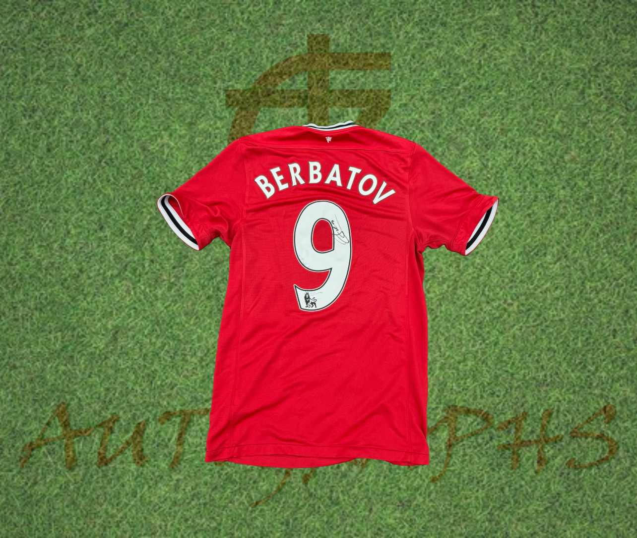 Dimitar Berbatov Signed Manchester United Football Club 2011/12 Home Shirt-Signed Shirt-ZCL Autographs-ZCL Autographs