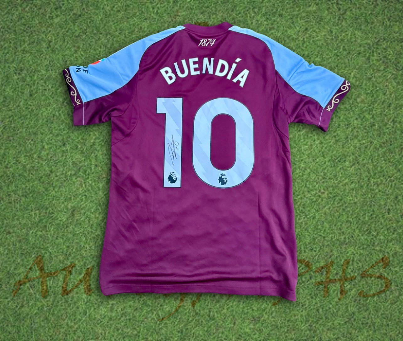 Emiliano Buendia Signed Aston Villa Football 2025/26 Home Shirt 2