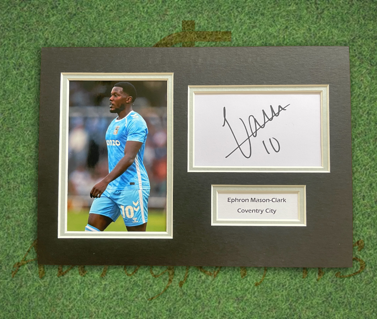 Ephron Mason-Clark Coventry City Signed Presentation Mount Display-Signed Presentation Display-ZCL Autographs-2-ZCL Autographs