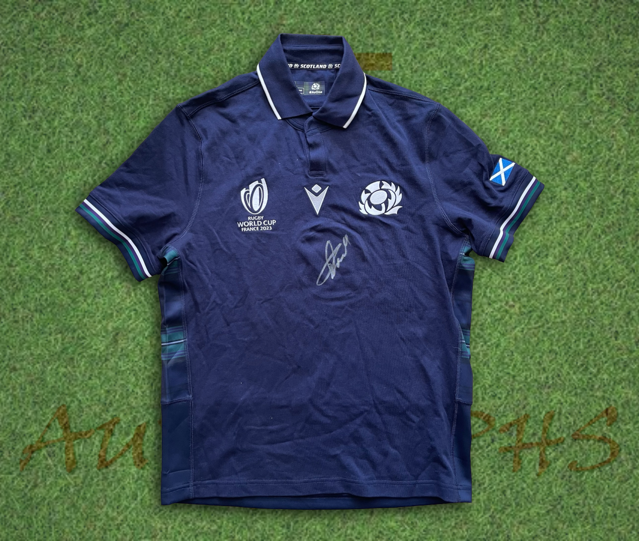 Finn Russell Signed Scotland Rugby World Cup 2023 Home Shirt 2