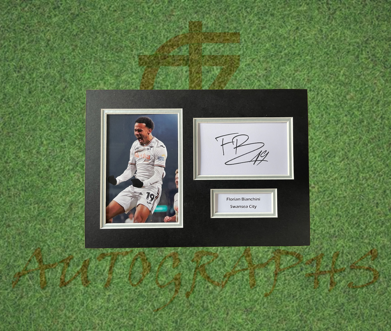 Florian Bianchini Swansea City Football Club Signed Presentation Mount Display-Signed Presentation Display-ZCL Autographs-ZCL Autographs