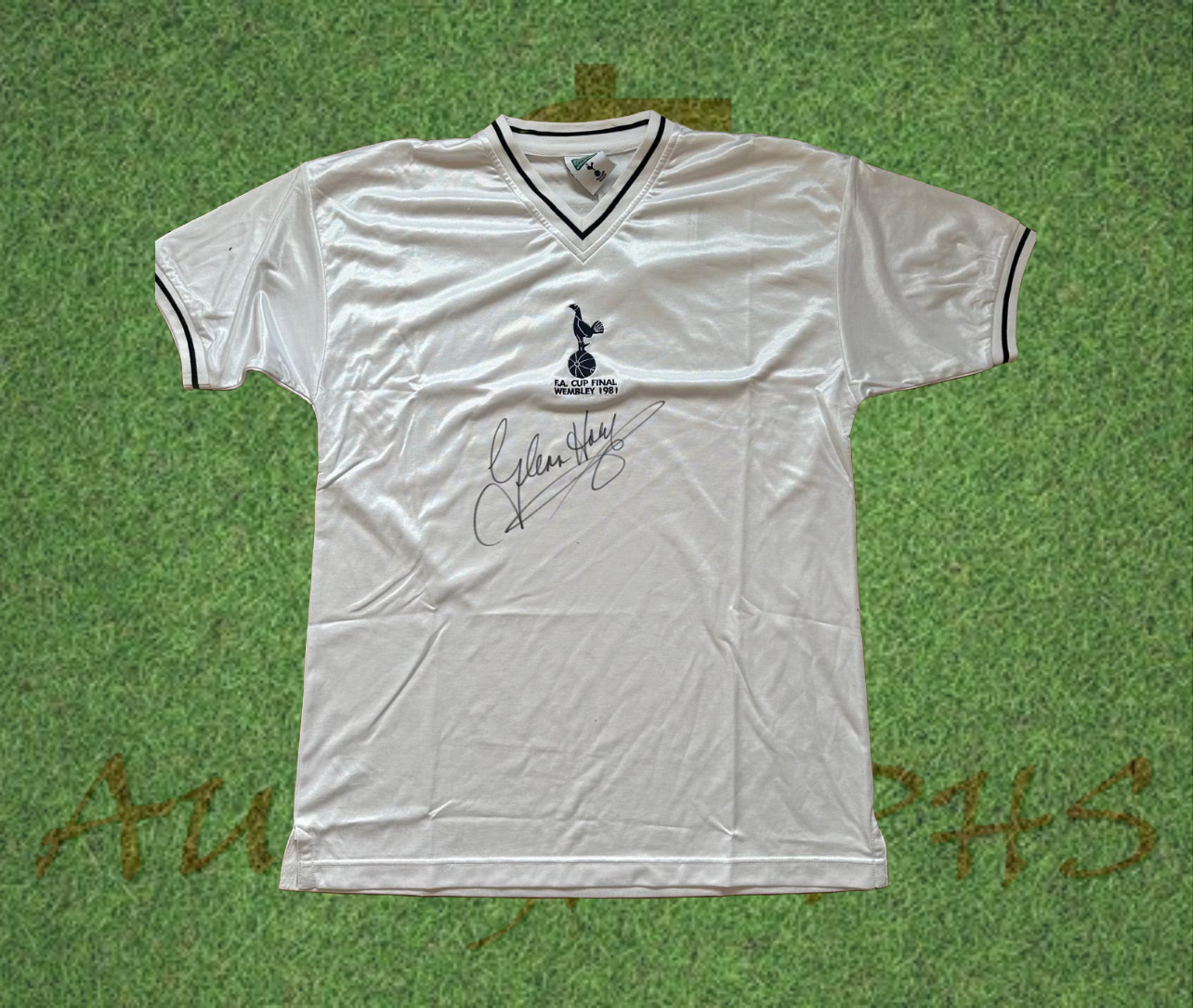 Glenn Hoddle Signed Tottenham Hotspur FA Cup Final 1981 Retro Home Shirt-Signed Shirt-ZCL Autographs-ZCL Autographs