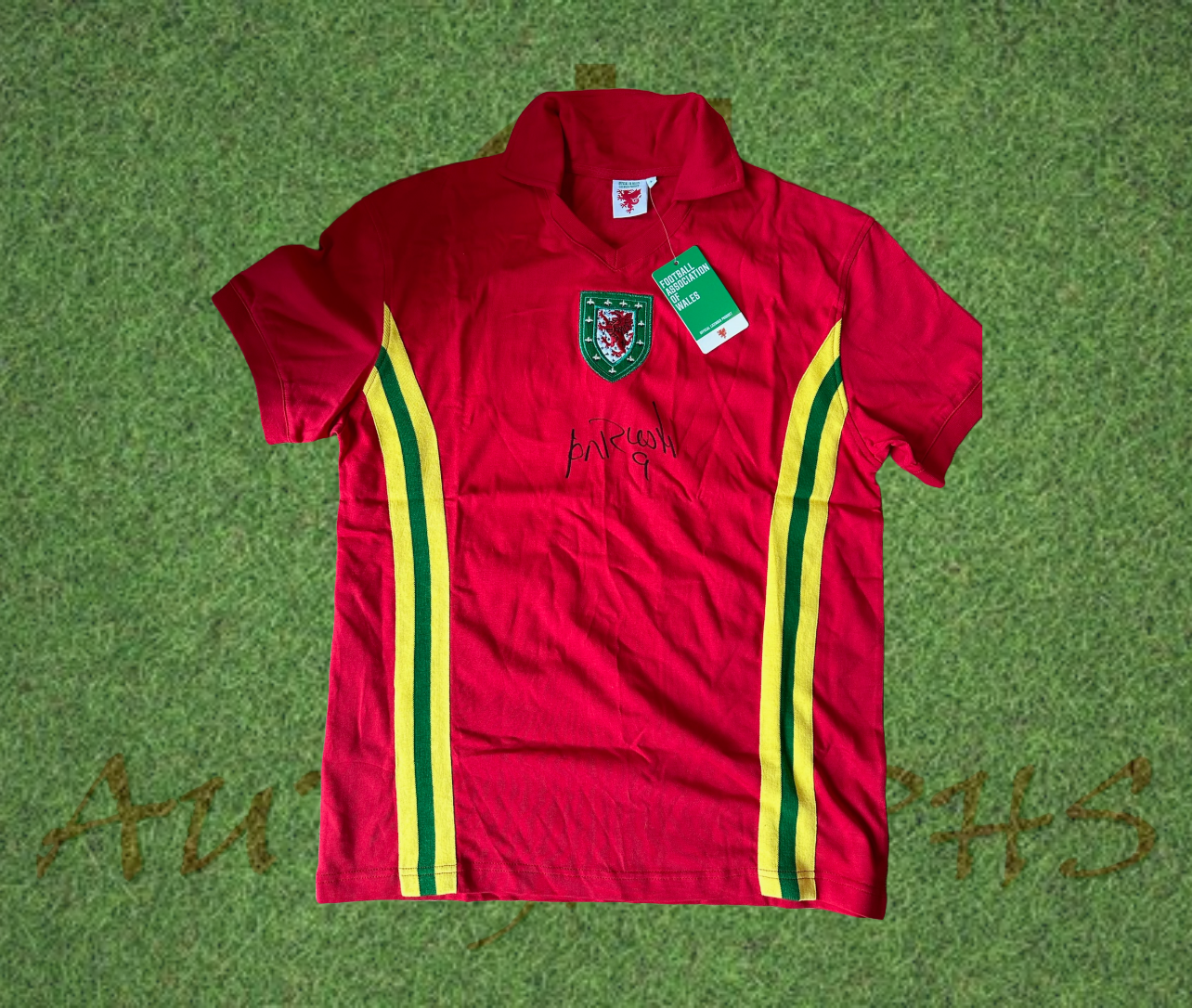 Ian Rush Signed Wales Retro Home Shirt-Signed Shirt-ZCL Autographs-ZCL Autographs