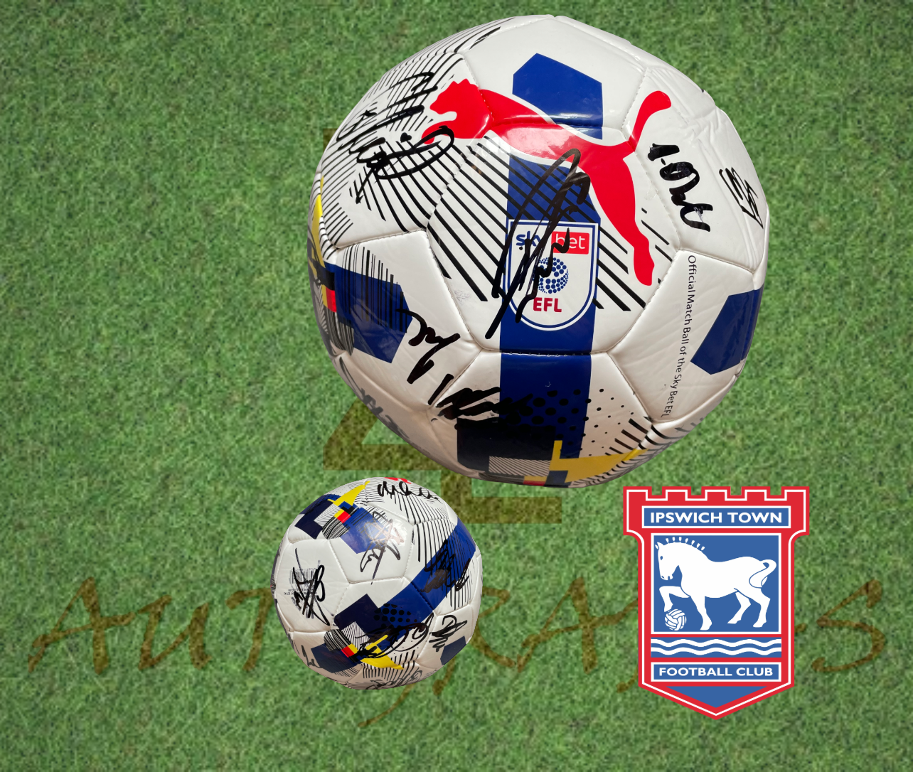 Ipswich Town football club 2025/26 signed ball 2