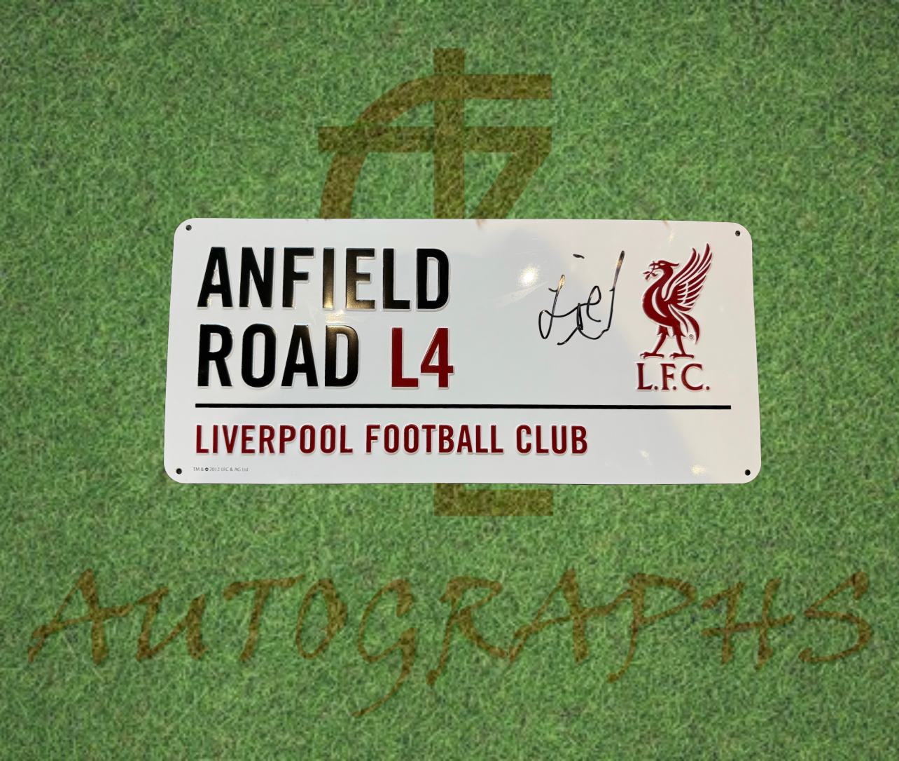 Jamie Redknapp Signed Liverpool Street Sign-Signed Street Sign-ZCL Autographs-ZCL Autographs