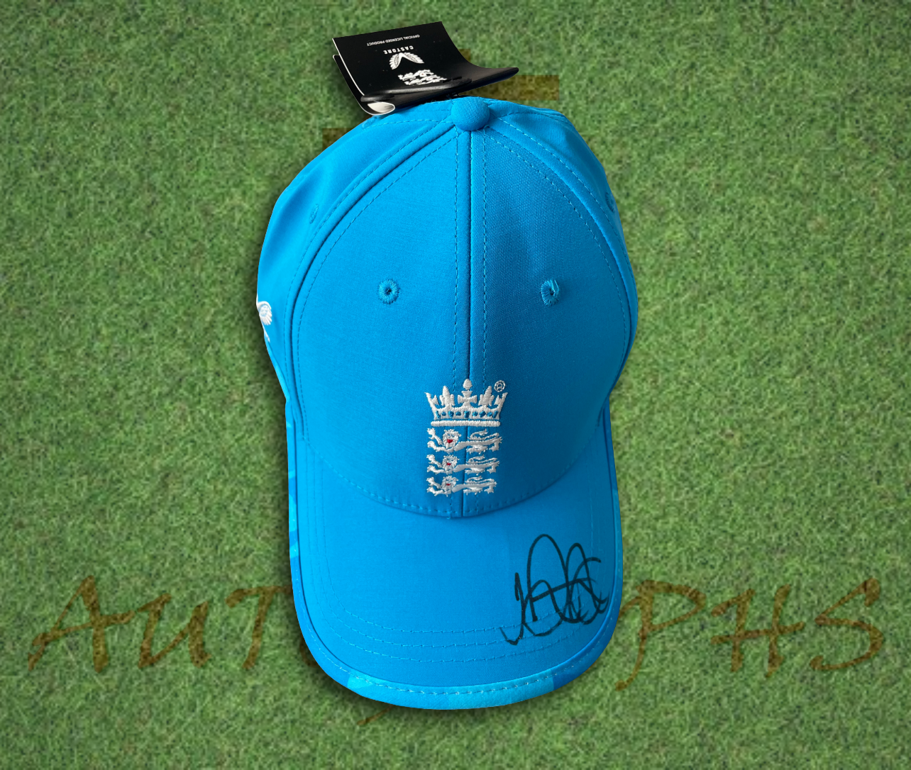 Joe Root Signed Light Blue England Cricket Cap-Signed Cricket Cap-ZCL Autographs-ZCL Autographs