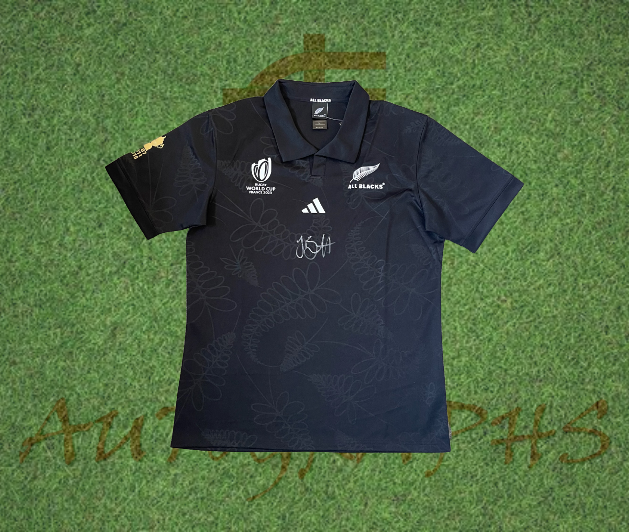 Jordie Barrett Signed New Zealand All Blacks Rugby World Cup 2023 Home Shirt-Signed Shirt-ZCL Autographs-ZCL Autographs