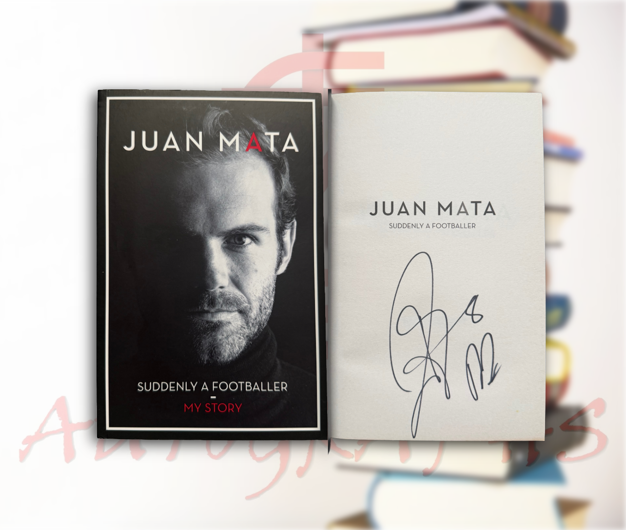 Juan Mata Suddenly A Footballer Signed Paperback Book