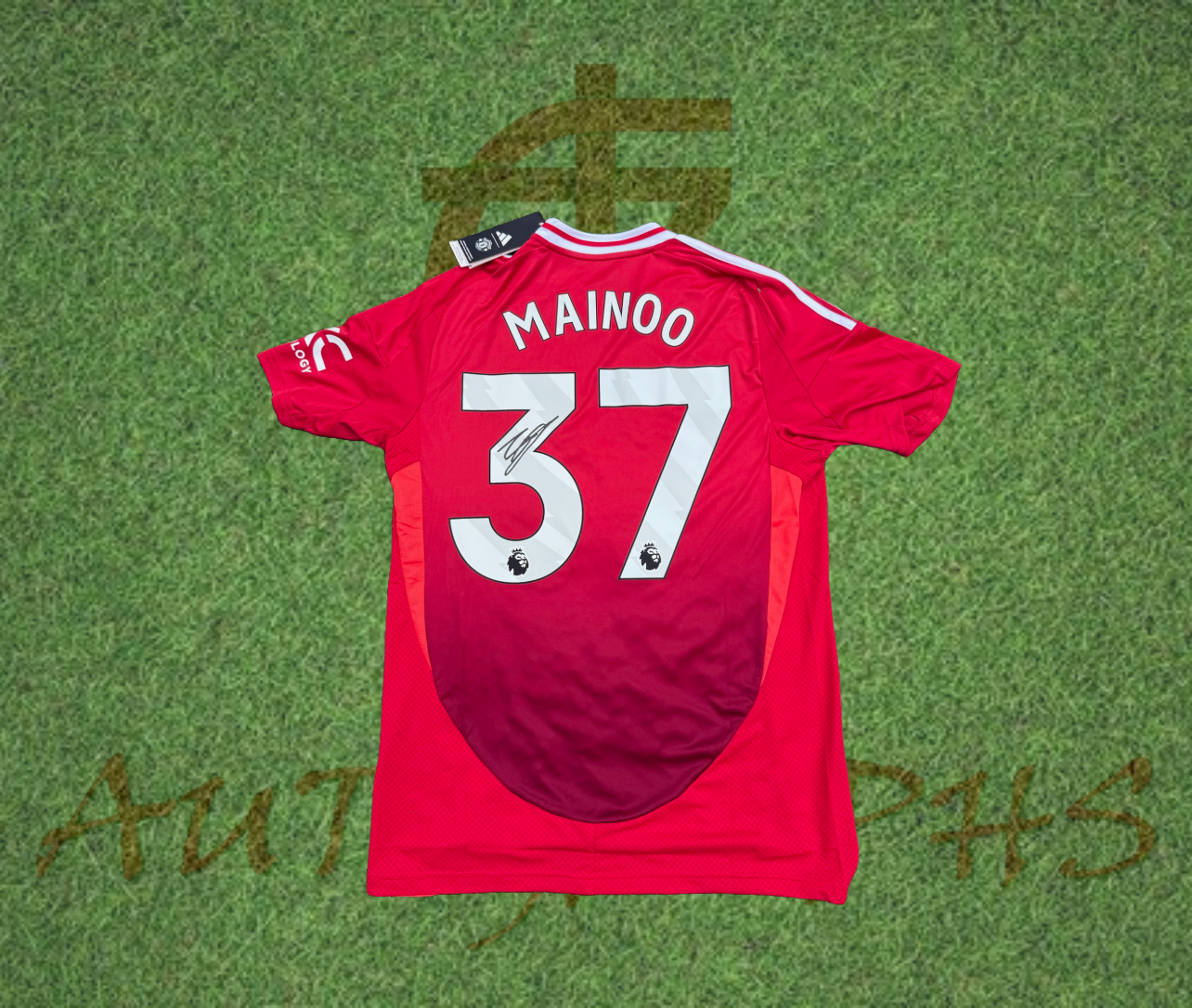 Kobbie Mainoo Signed Manchester United Football Club 2024/25 Home Shirt