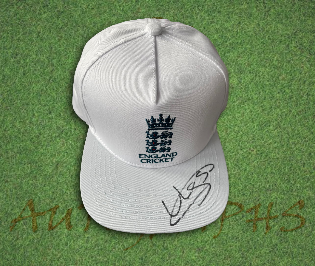 Liam Livingstone Signed White England Cricket Cap-Signed Cricket Cap-ZCL Autographs-ZCL Autographs