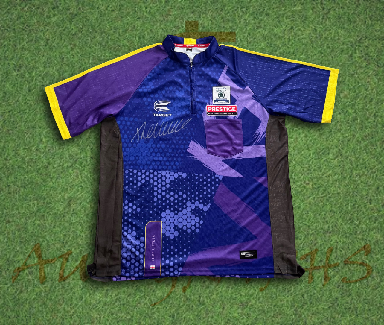 Luke The Nuke Littler Front Signed Darts Shirt