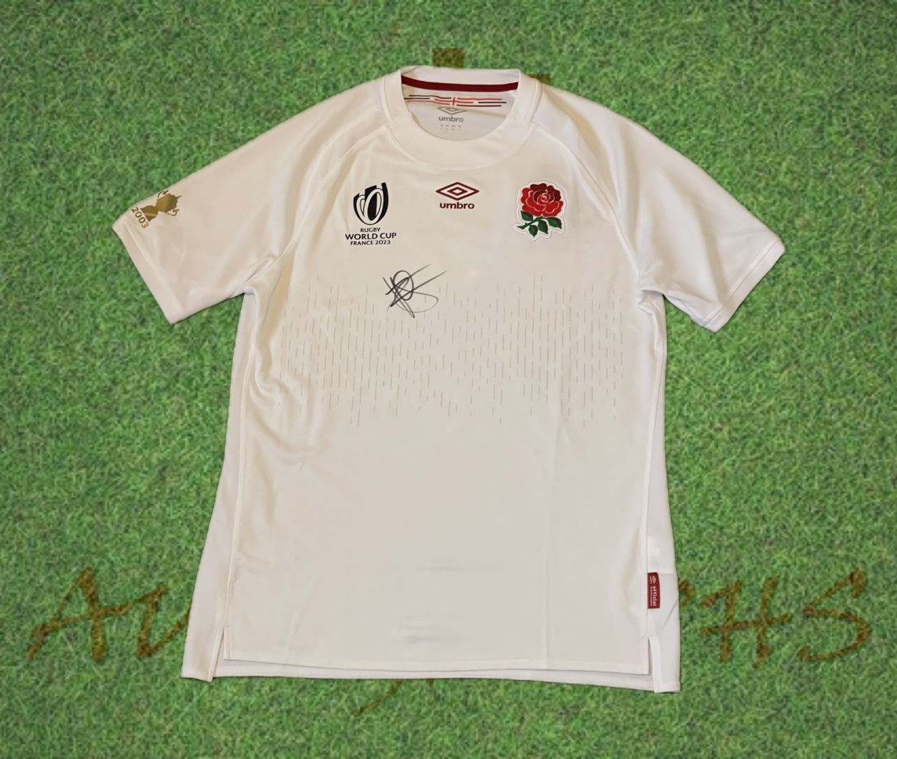 Manu Tuilagi Signed England Rugby World Cup 2023 Home Shirt-Signed Shirt-ZCL Autographs-ZCL Autographs