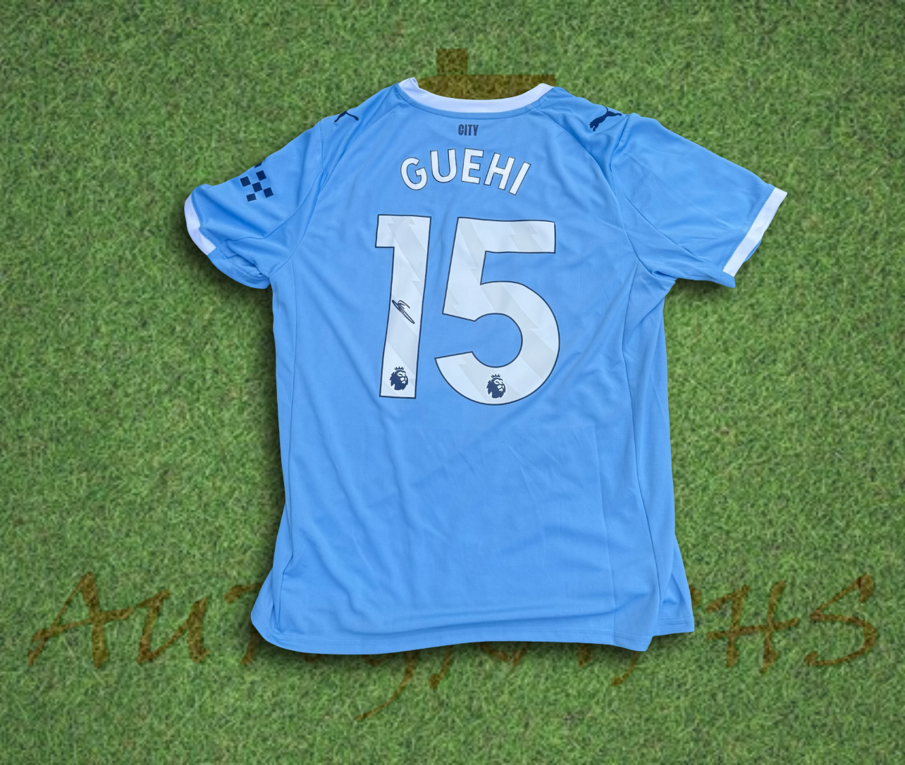 Marc Guehi Manchester City Football Club Signed 2025/26 Home Shirt 2