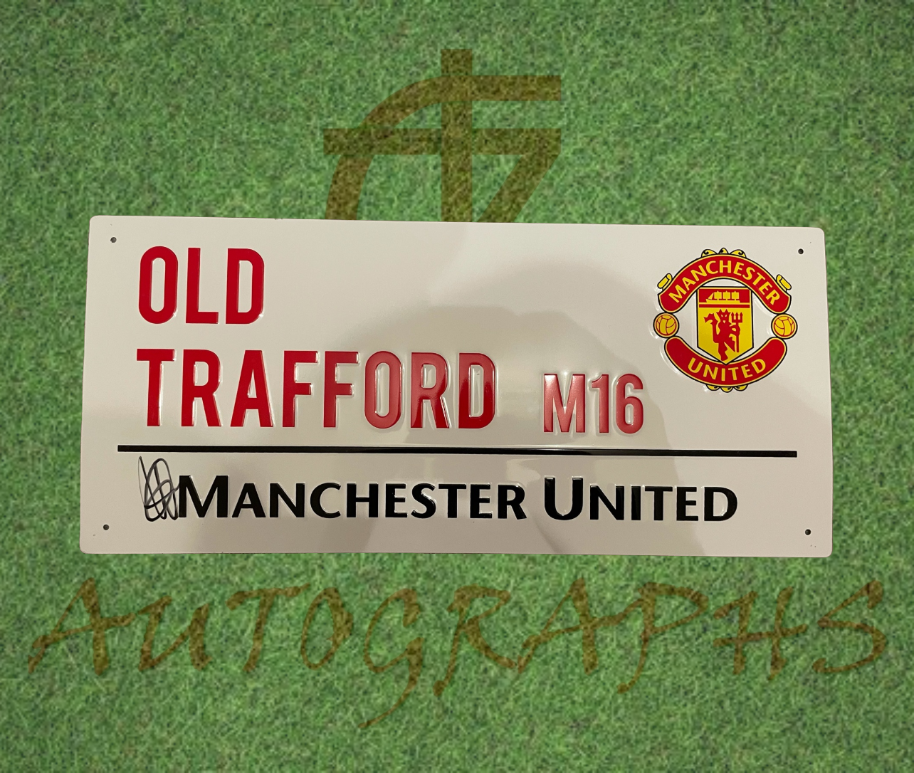Mason Greenwood Signed Manchester United Street Sign-Signed Street Sign-ZCL Autographs-ZCL Autographs