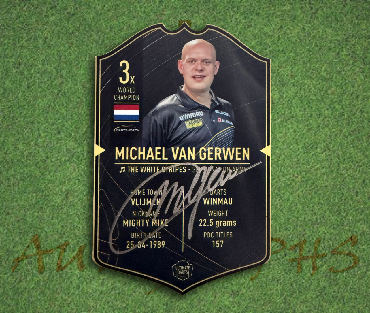 Michael Van Gerwen Signed Ultimate Darts Card