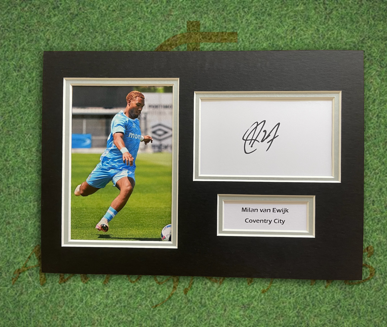 Milan Van Ewijk Coventry City Signed Presentation Mount Display-Signed Presentation Display-ZCL Autographs-ZCL Autographs