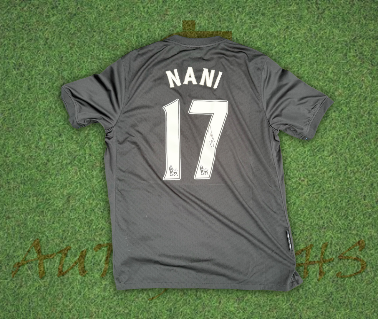 Nani Signed Manchester United 2009/10 Away Shirt-Signed Shirt-ZCL Autographs-Large-ZCL Autographs