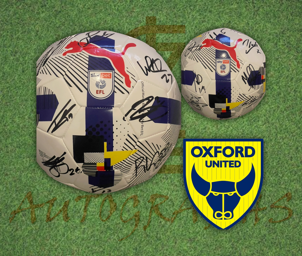 Oxford United 2025/26 Signed Replica EFL Football-ZCL Autographs-ZCL Autographs