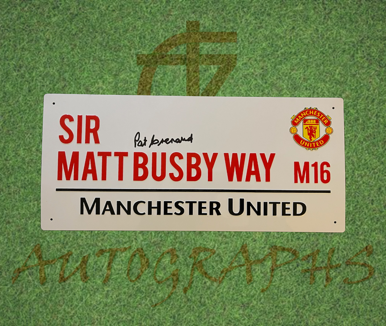 Paddy Crerand Signed Manchester United Street Sign-Signed Street Sign-ZCL Autographs-ZCL Autographs