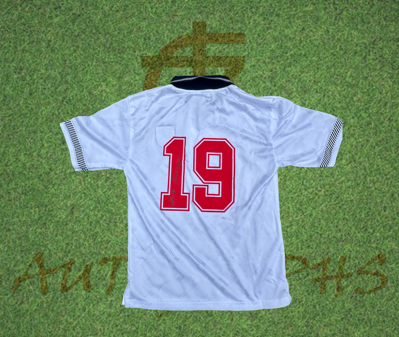 Paul Gazza Gascoigne Signed England Football Signed Italia 90 1990 Shirt-Signed Shirt-ZCL Autographs-ZCL Autographs