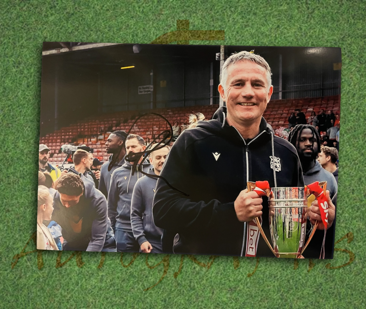 Phil Parkinson Wrexham Association Football Club Signed A4 Photo
