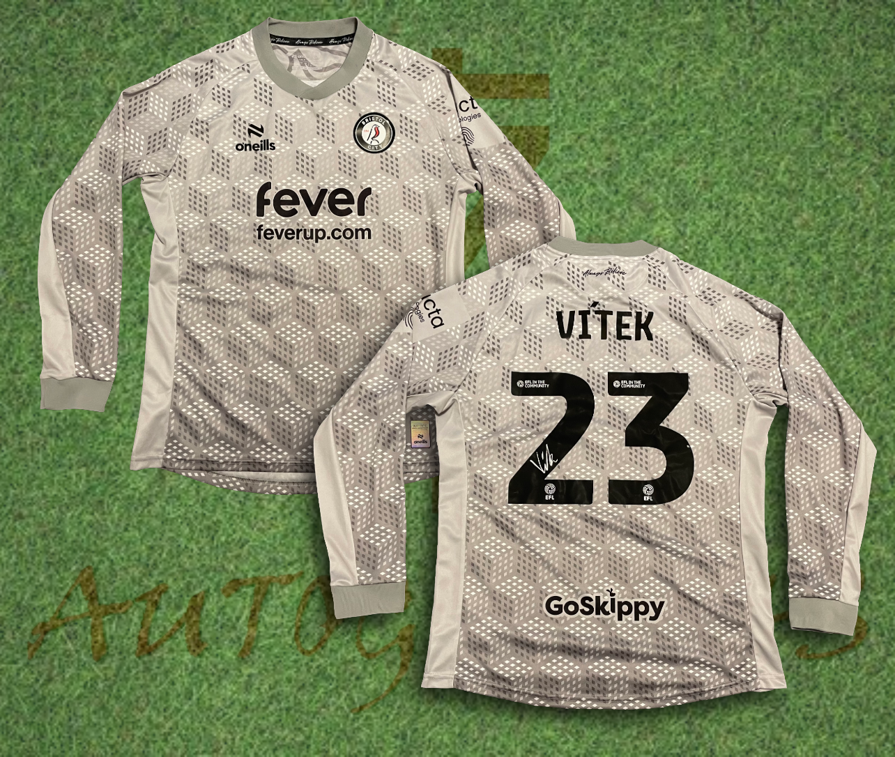Radek Vitek Signed Bristol City Football Club 2025/26 Goalkeeper Shirt-Signed Shirt-ZCL Autographs-ZCL Autographs